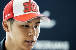 El piloto japonés Takaaki Nakagami (Honda) será compañero del español Joan Mir en el Gran Premio de Italia de MotoGP. EFE/EPA/TIM KEETON