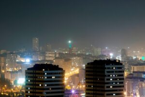 Imagen de archivo de contaminación lumínica en La Coruña (Galicia, España). EFE/ Cabalar