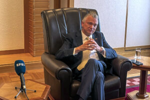 El canciller de la República de Costa Rica, Arnoldo André Tinoco, en una imagen de archivo. EFE/ Sara Rodríguez Pachón