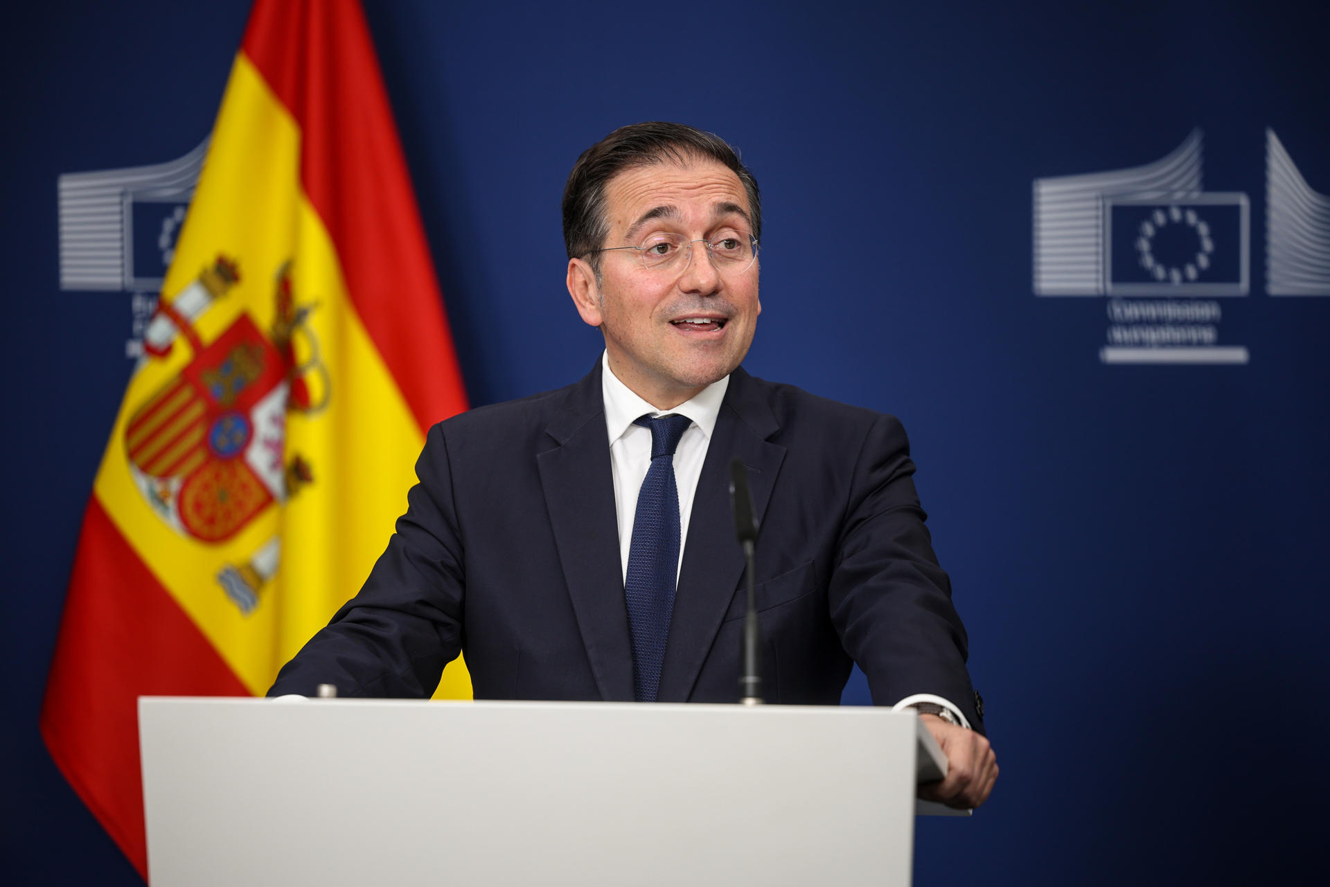 El ministro de Asuntos Exteriores de España, José Manuel Albares este miércoles. EFE/ Pablo Garrigós