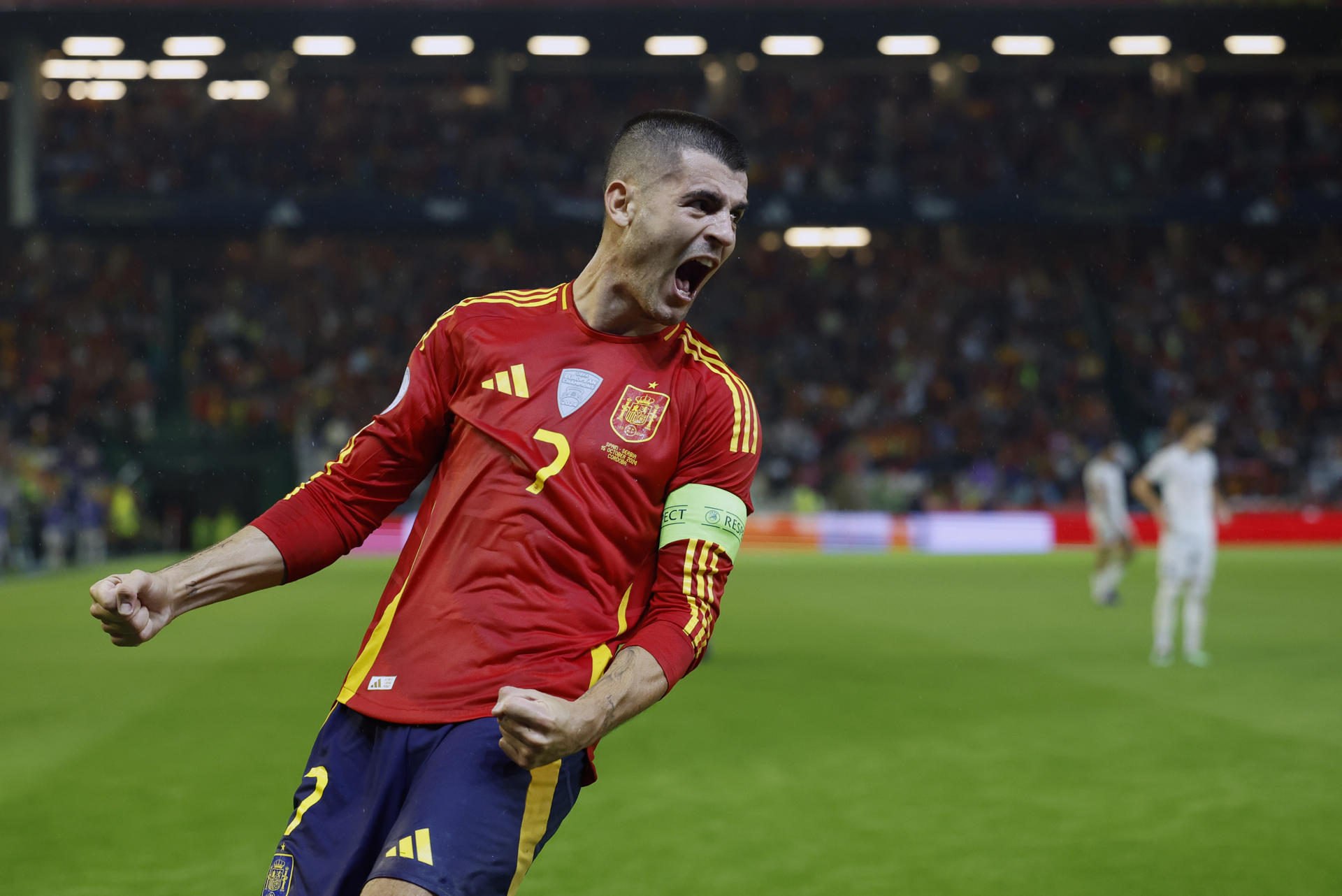 Álvaro Morata, capitán de la selección española. EFE/Julio Muñoz