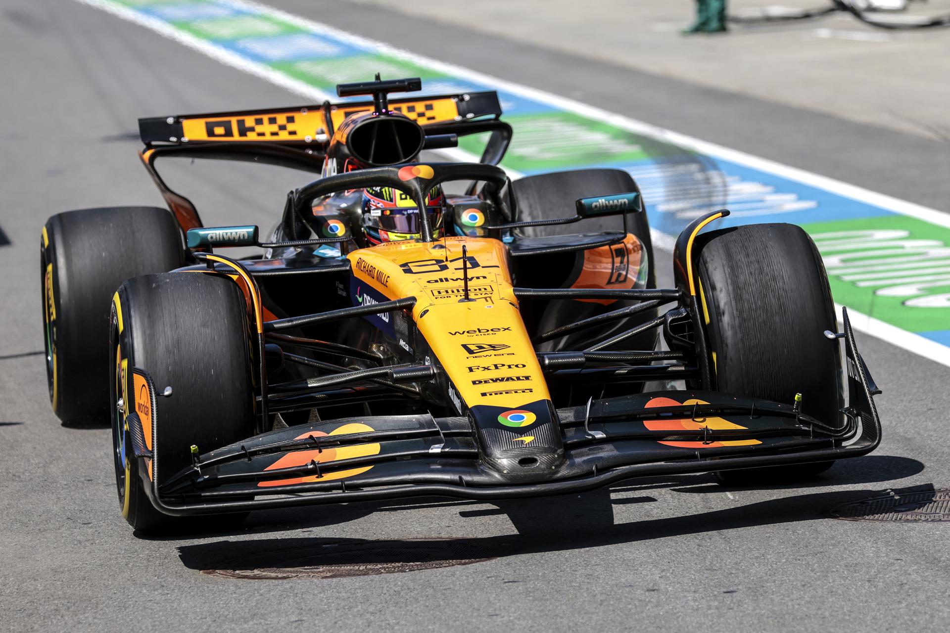 El australiano Oscar Piastri (McLaren), líder del Mundial, fue cuarto en el GP de Canadá. EFE/EPA/SHAWN THEW / POOL
