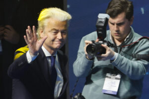 El líder de la derecha radical de Países Bajos (PVV), Geert Wilders, en una imagen reciente. EFE/ Sergio Pérez