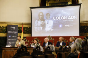 Imagen de archivo de la presentación de la película ‘Colón ADN. Su verdadero origen', que ha sido la más vista de la temporada televisiva. EFE/Blanca Millez