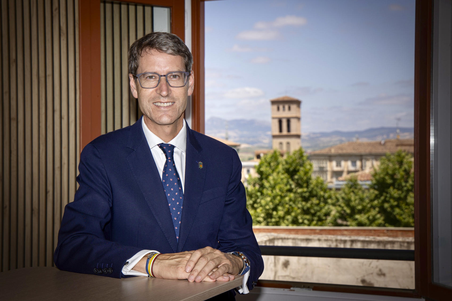 LOGROÑO (ESPAÑA).- El presidente de La Rioja, Gonzalo Capellán, durante su entrevista con EFE. EFE/Raquel Manzanares