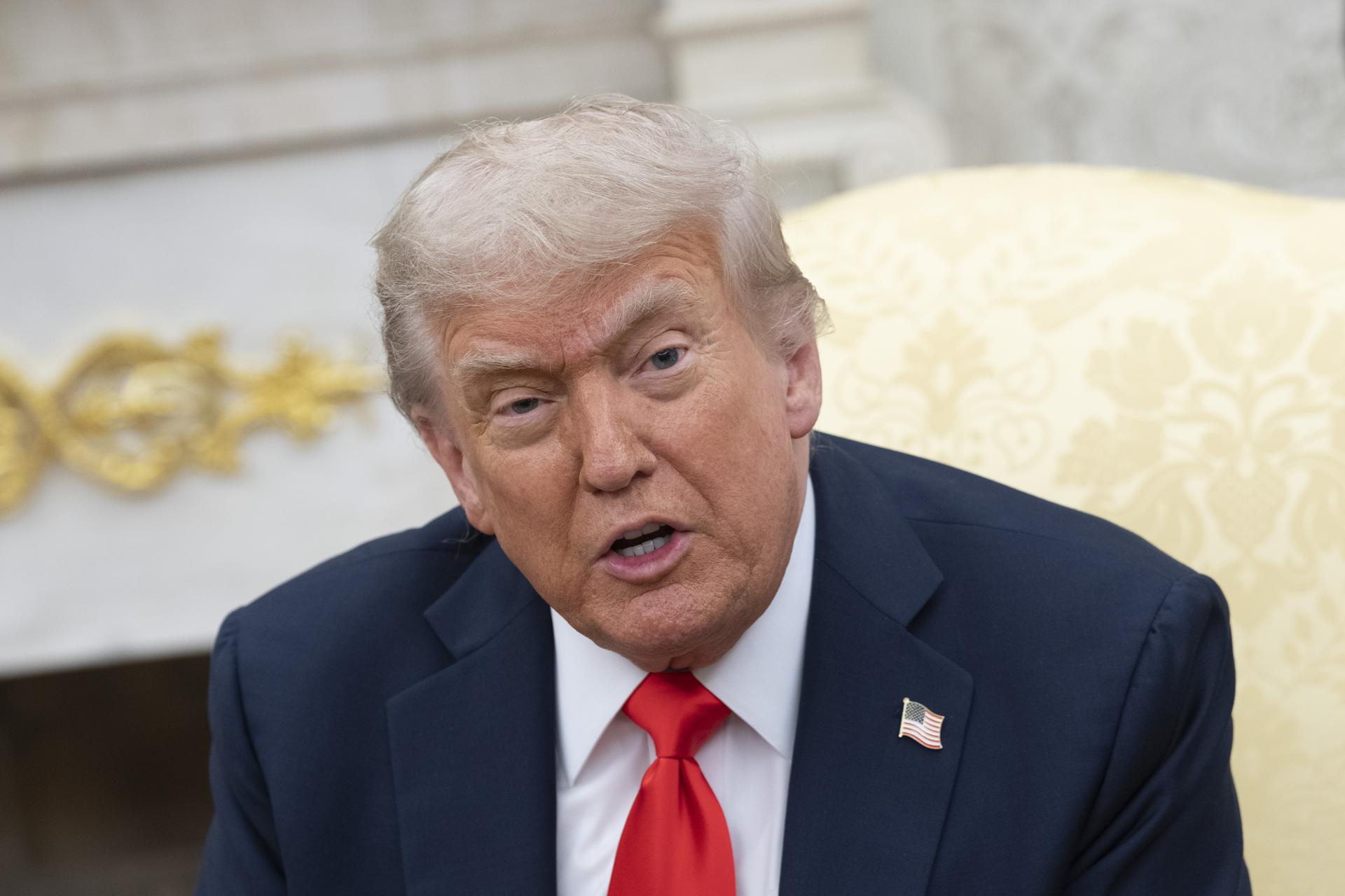 Fotografía de archivo del presidente de EE.UU., Donald Trump. EFE/EPA/CHRIS KLEPONIS / POOL