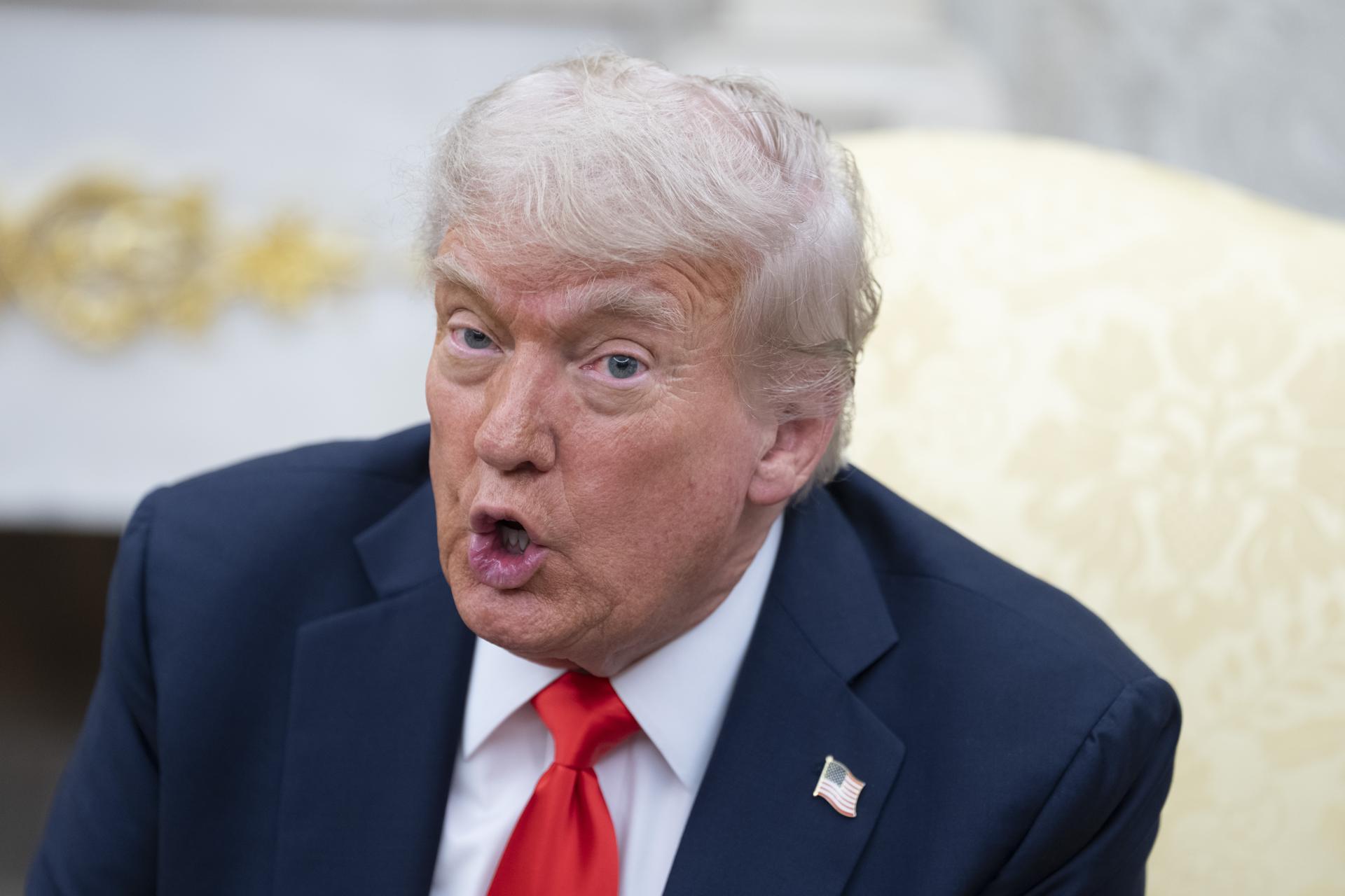 El presidente de Estados Unidos, Donald Trump, en una footgrafía de archivo. EFE/CHRIS KLEPONIS