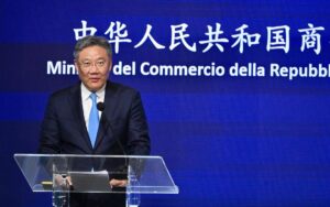 Fotografía de archivo del ministro de Comercio de la República Popular China, Wang Wentao, en Verona (Italia) EFE/Alessandro Di Meo