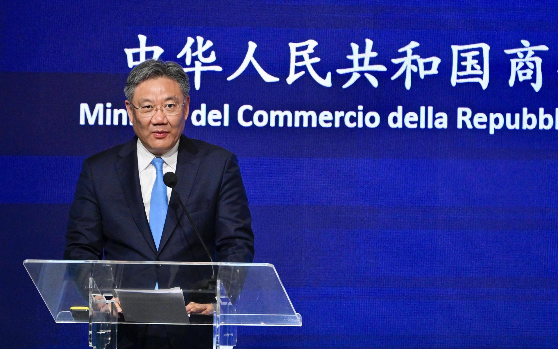 Fotografía de archivo del ministro de Comercio de la República Popular China, Wang Wentao, en Verona (Italia) EFE/Alessandro Di Meo