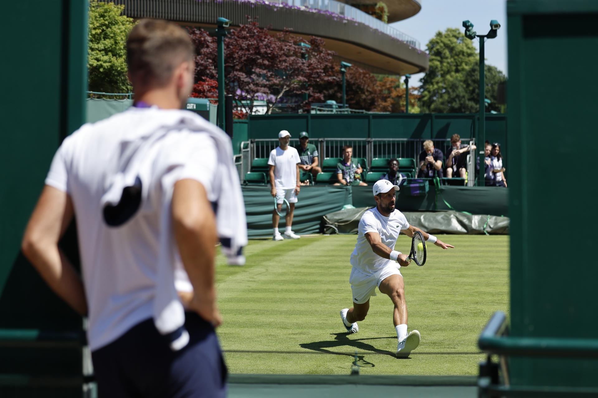 El serbio Novak Djokovic, siete veces campeón de Wimbledon. EFE/EPA/PETER KLAUNZER