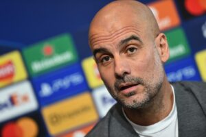 Pep Guardiola, entrenador del Manchester City. EFE/EPA/PETER POWELL