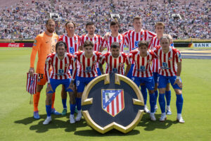 Formación del Atlético de Madrid contra el Botafogo. EFE/ Angel Colmenares