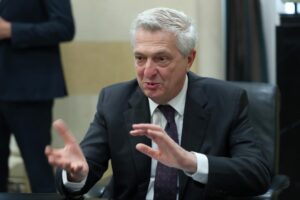 Imagen del Alto Comisionado de las Naciones Unidas para los Refugiados (ACNUR), Filippo Grandi.
EFE/EPA/WAEL HAMZEH
