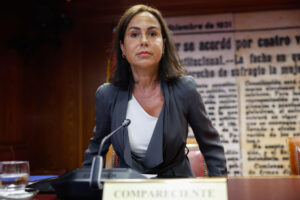 Imagen de archivo de Isabel Pardo de Vera, expresidenta de Adif, en la comisión de investigación del caso Koldo en el Senado. EFE/ Mariscal