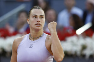 La tenista bielorrusa Aryna Sabalenka en una imagen de archivo de esta temporada. EFE/Chema Moya