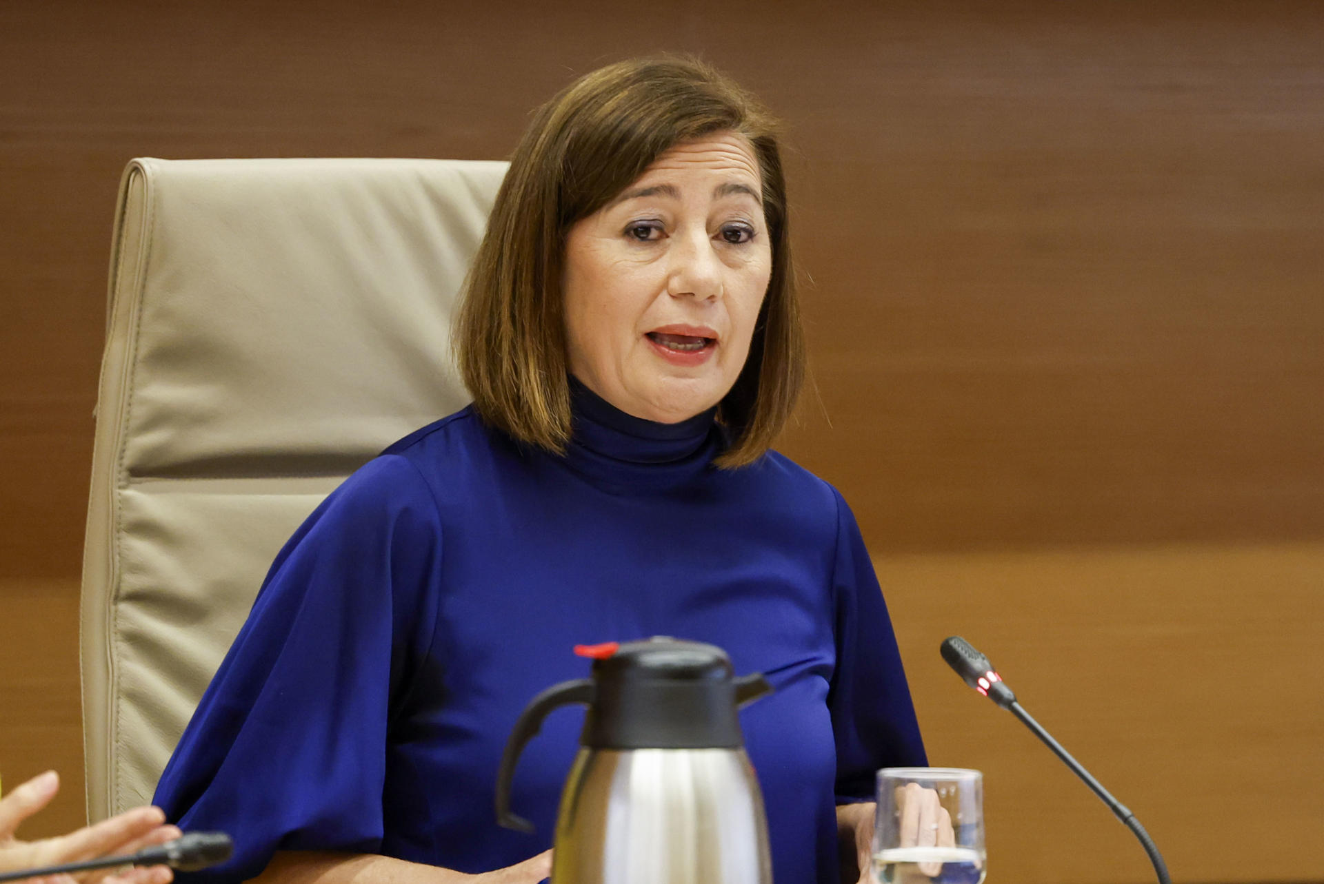 La presidenta del Congreso, Francina Armengol, compareció en mayo en la comisión del Congreso que investiga el caso Koldo en calidad de expresidenta del Gobierno de Baleares para aclarar los contratos sanitarios firmados por este ejecutivo autonómico durante la pandemia. EFE/Mariscal