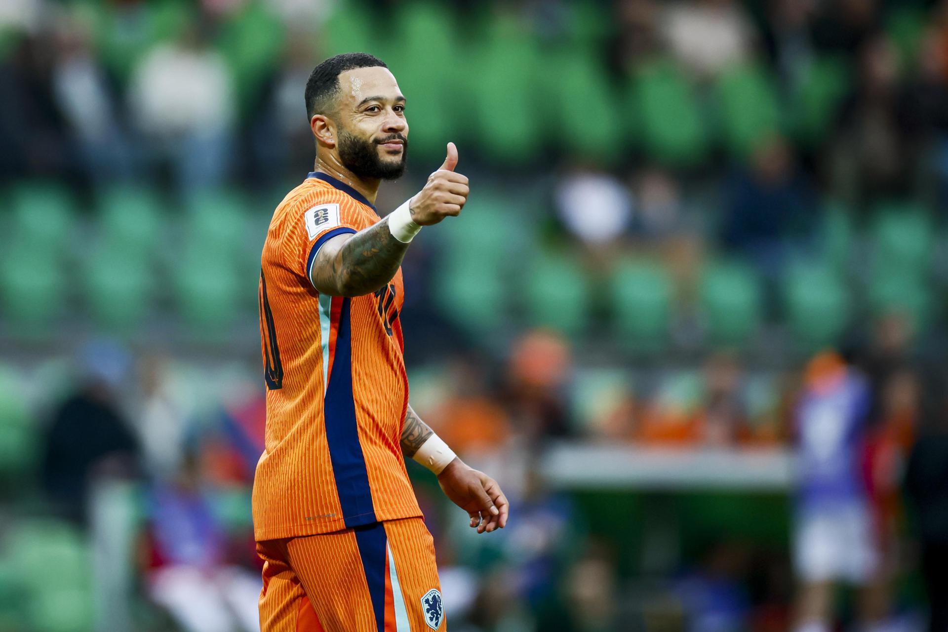 Memphis, durante el partido. EFE/EPA/ANP KOEN VAN WEEL
