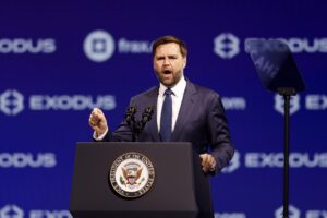 Fotografía del vicepresidente de Estados Unidos, JD Vance. EFE/Caroline Brehman