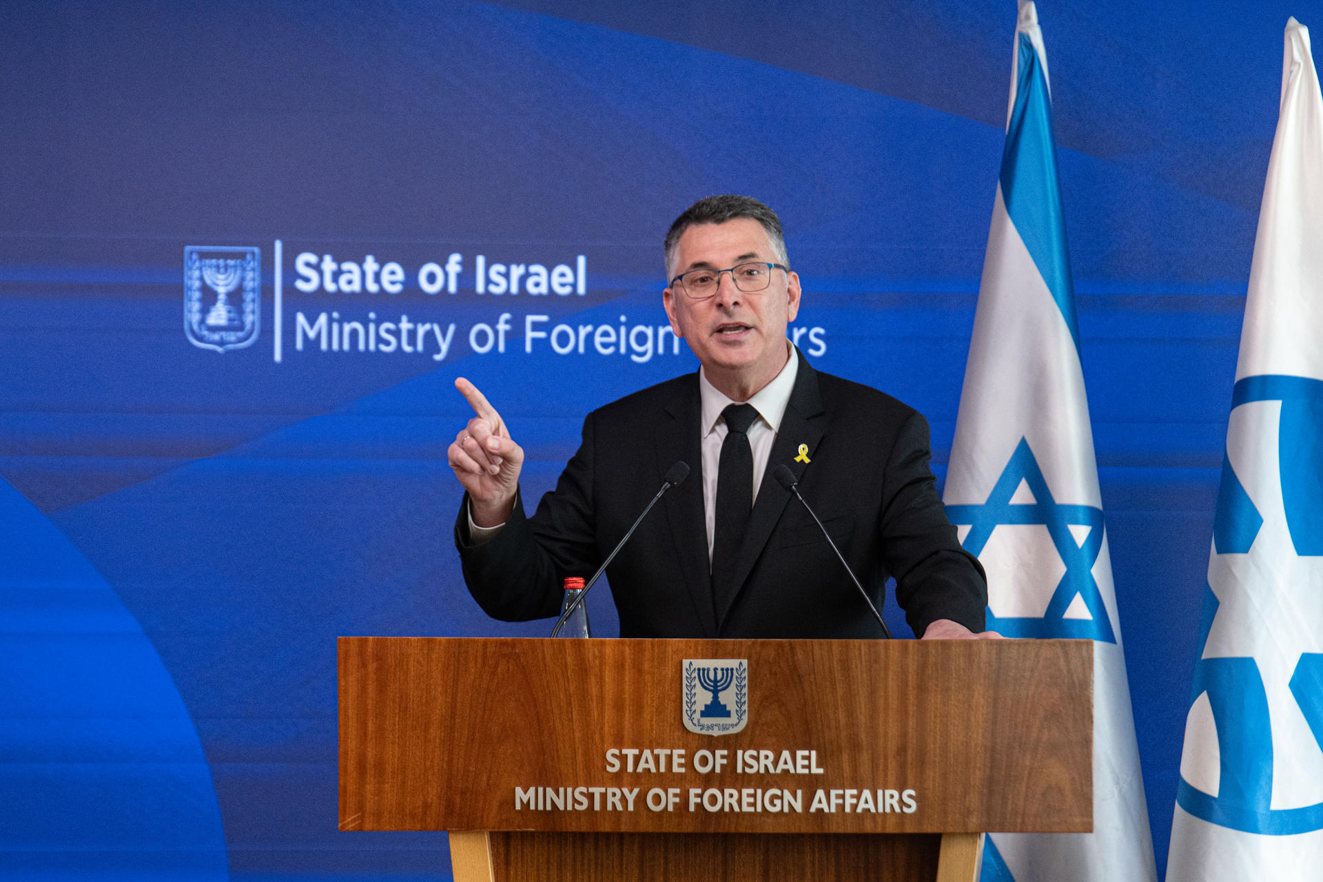 Foto de archivo del ministro de Exteriores israelí, Gideon Saar. EFE/ Magda Gibelli