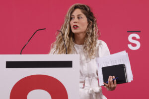 La coordinadora de Sumar, Lara Hernández en una imagen de archivo. EFE/ Blanca Millez