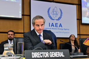 Rafael Grossi, director general del Organismo Internacional de Energía Atómica (OIEA), organismo que ha recordado que ataques como el de este viernes de Israel a Irán tienen "graves implicaciones para la seguridad nuclear" y suponen una violación de las normas de la ONU sobre acciones armadas contra instalaciones atómicas. EFE/OIEA/ DEAN CALMA // SOLO USO EDITORIAL/SOLO DISPONIBLE PARA ILUSTRAR LA NOTICIA QUE ACOMPAÑA (CRÉDITO OBLIGATORIO)