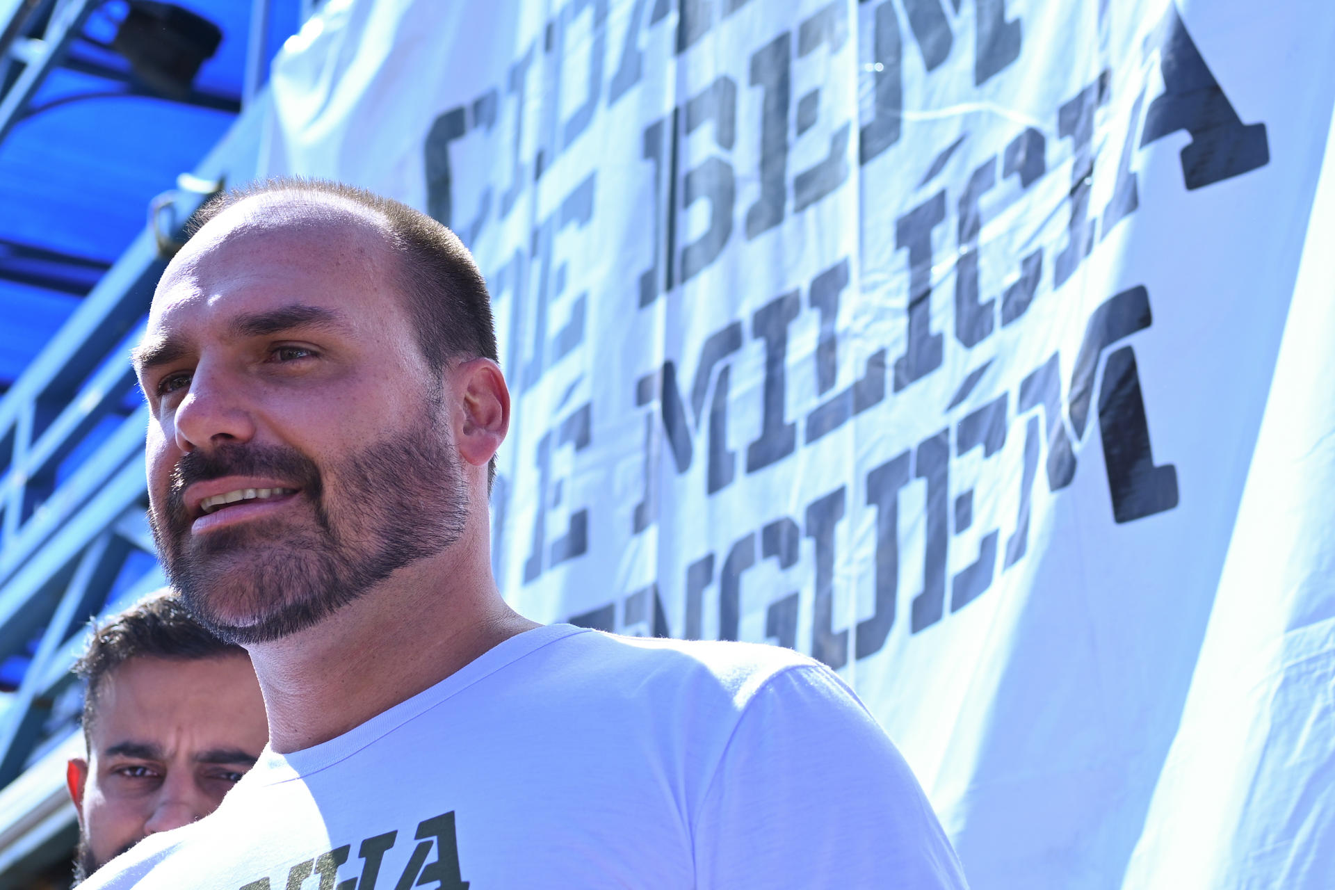 Foto de archivo del diputado brasileño Eduardo Bolsonaro. EFE/Andre Borges