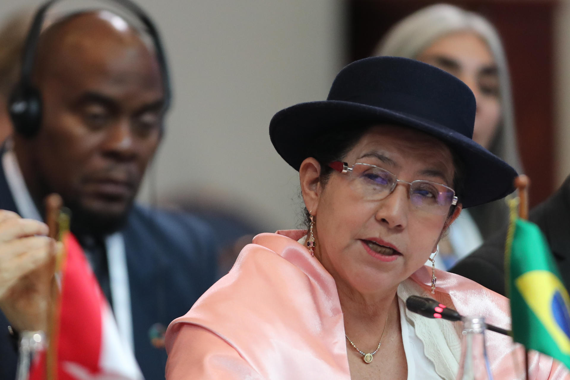 La ministra de Relaciones Exteriores de Bolivia, Celinda Sosa Lunda, en una foto de archivo. EFE/ Paolo Aguilar