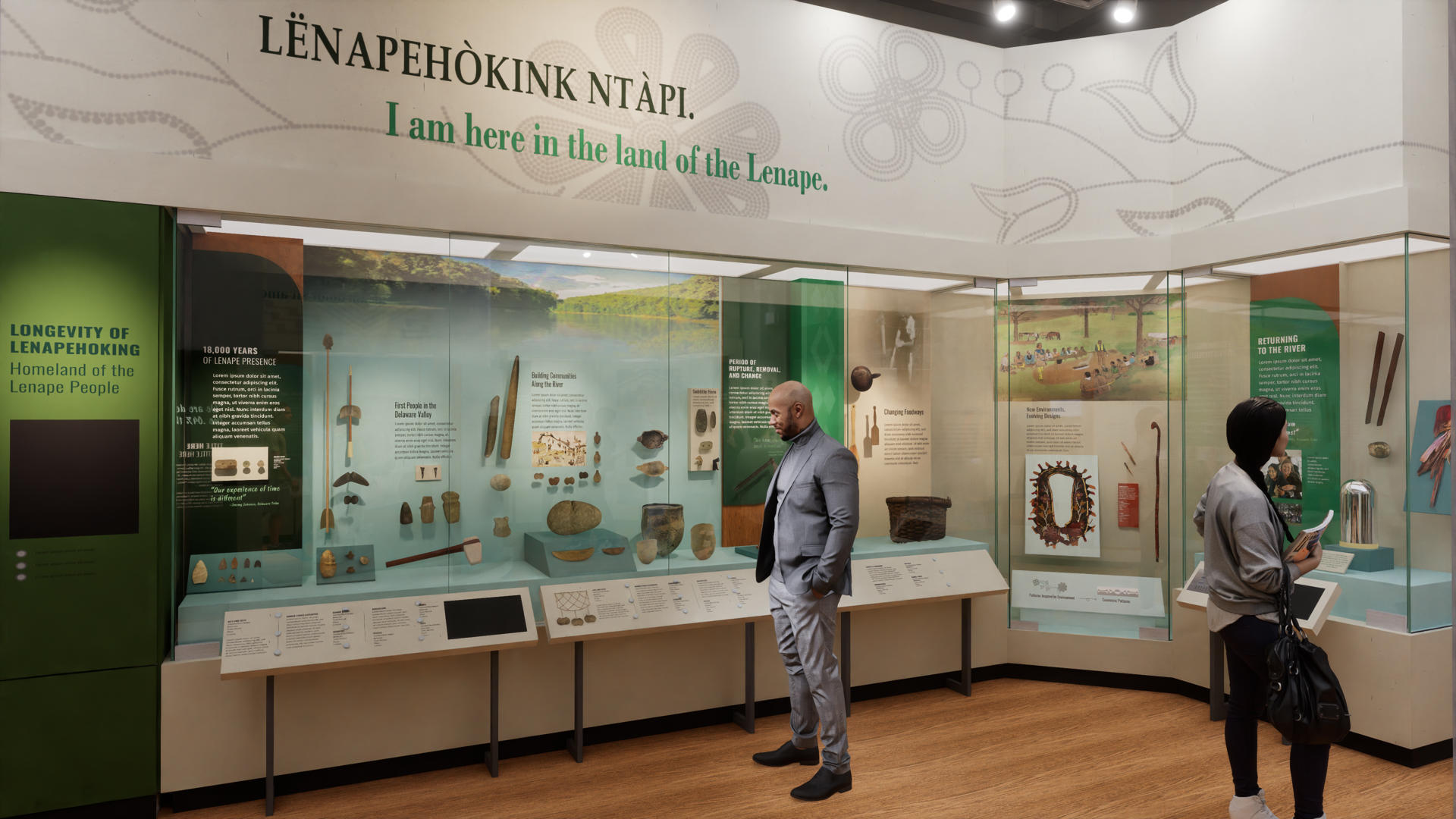 Fotografía cedida por el museo estadounidense de arqueología y antropología Penn Museum de la Galería de Arte Nativo de América del Norte. EFE/ Penn Museum