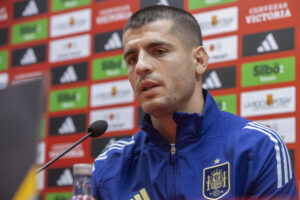 El capitán de la selección española de fútbol, Álvaro Morata. EFE/ Marcial Guillén