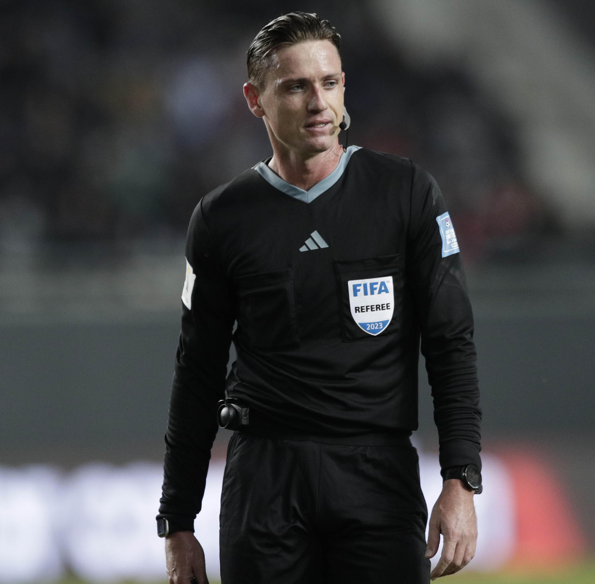El árbitro brasileño Ramon Abatti, de 35 años, ha sido designado por la FIFA para dirigir este domingo el partido entre Real Madrid y el Pachuca mexicano correspondiente a la segunda jornada de la fase de grupos del Mundial de Clubes. EFE/ Demian Alday Estevez