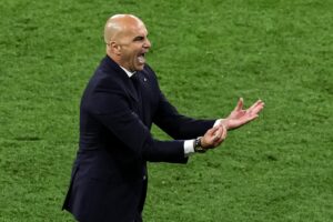 Roberto Martínez, seleccionador de Portugal, logró su primer título con el equipo luso. EFE/EPA/FILIP SINGER