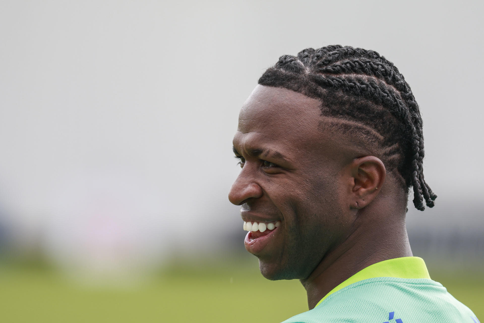 El jugador del Real Madrid y de la seleccón brasileña de fútbol Vinicius Junior, en una imagen de archivo.. EFE/ Sebastiao Moreira