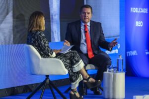 El CEO de Trump Media y presidente del Consejo Consultivo de Inteligencia de la Casa Blanca, Devin Nunes, este lunes en Lisboa.EFE/MIGUEL A. LOPES