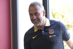 El entrenador del FC Barcelona, Hansi Flick. EFE/Alejandro García