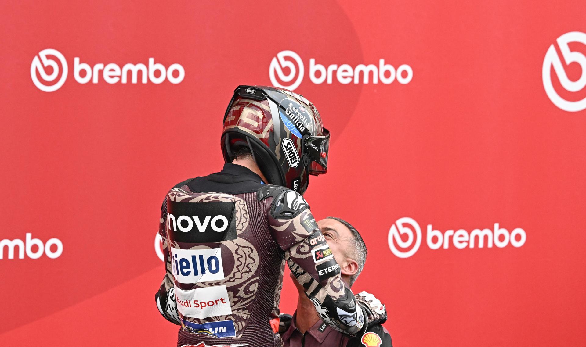 El piloto español de MotoGP Marc Márquez, del Ducati Lenovo Team, en el Circuito de Mugello en Scarperia, centro de Italia.EFE/EPA/CLAUDIO GIOVANNINI
