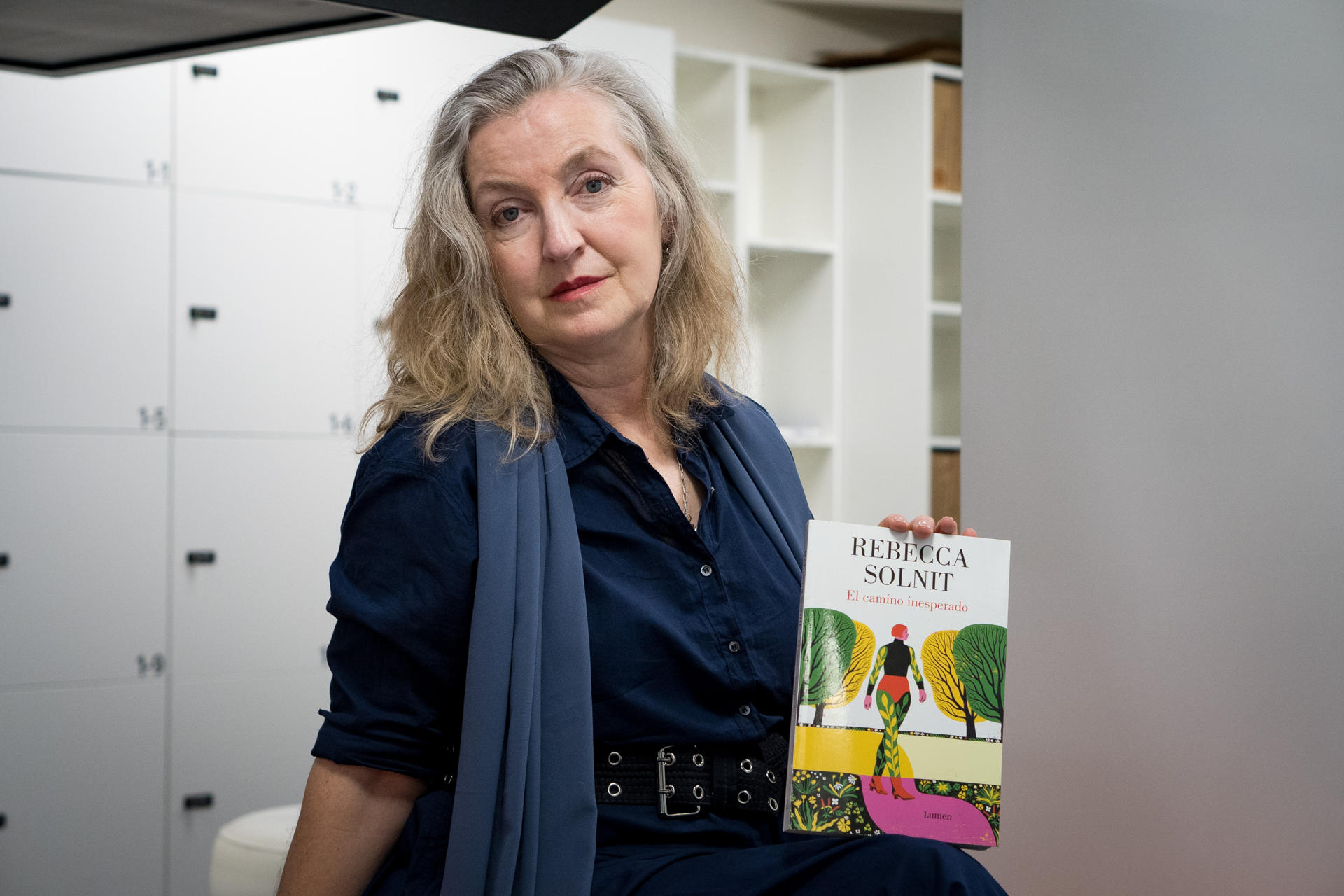 La escritora estadounidense Rebecca Solnit en una entrevista con EFE. EFE/Laura de Grado