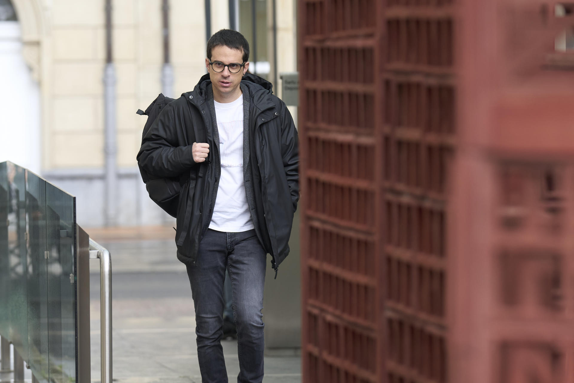 El portavoz de EH Bildu en el Parlamento Vasco Peio Otxandiano.  EFE/Adrián Ruiz-Hierro
