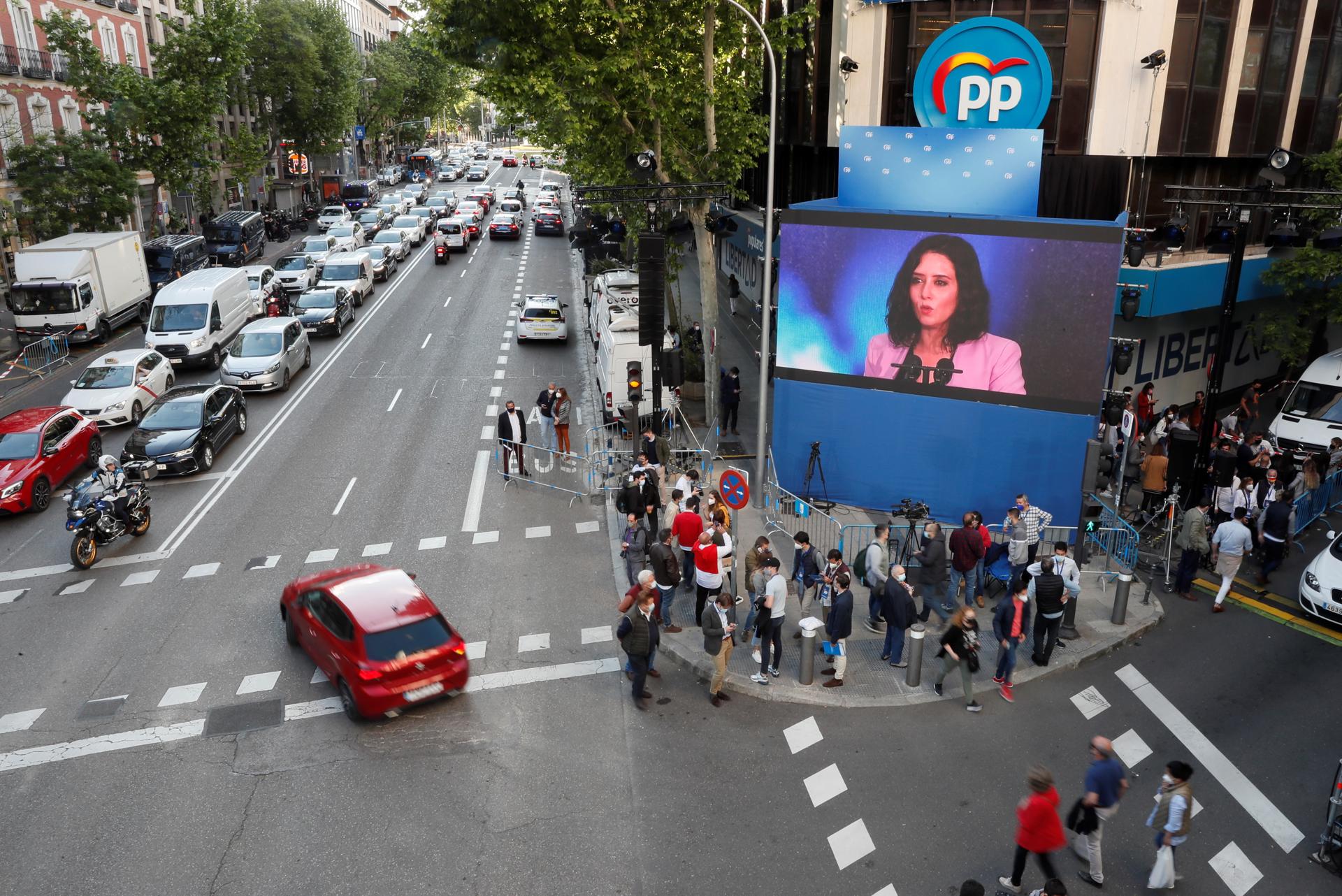 La sede del Partido Popular, en la madrileña calle Génova. EFE/Mariscal