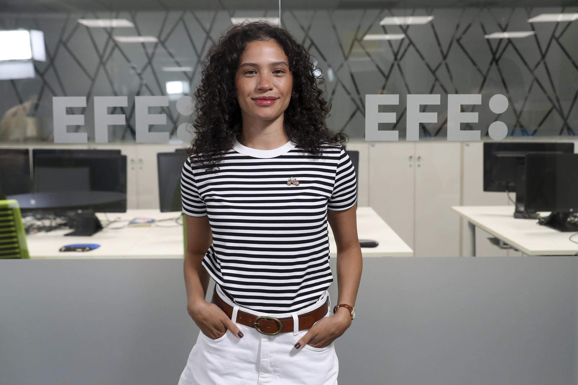 La actriz venezolana y protagonista de la cinta Mariela Martínez posa para EFE durante una entrevista con motivo del estreno de la película 'Rider'. EFE/ Alberto Aguado