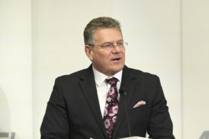 Imagen de archivo del comisario europeo de Comercio, Maros Sefcovic.EFE/ Lenin Nolly