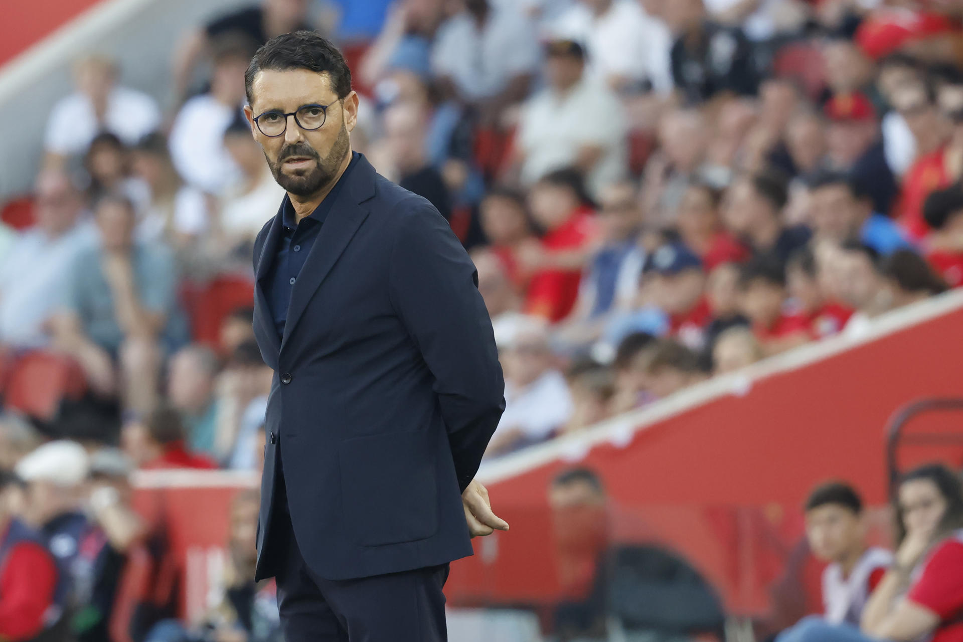 El entrenador del Getafe, José Bordalás, en una imagen de archivo esta temporada. EFE/ Cati Cladera