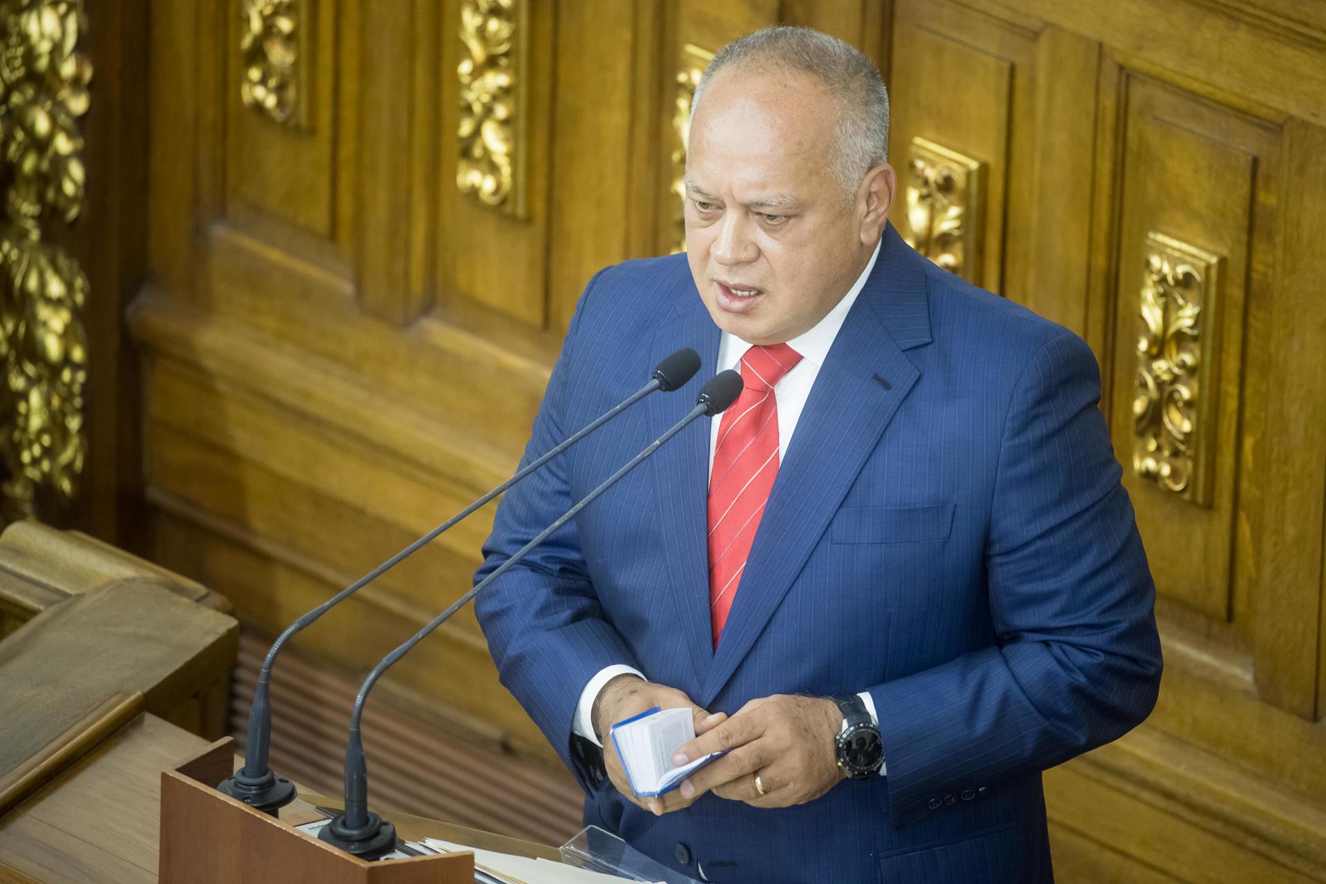Foto de archivo del ministro de Interior de Venezuela, Diosdado Cabello. EFE/ MIGUEL GUTIERREZ