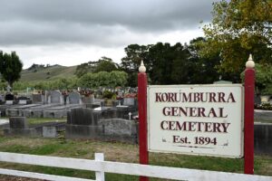Fotografía de archivo tomada el 28 de abril de 2025 que muestra el Cementerio General de Korumburra, donde se encuentran las tumbas de Don Patterson, Gail Patterson y Heather Wilkinson, que perdieron la vida por una intoxicación con setas venenosas. EFE/EPA/JAMES ROSS AUSTRALIA AND NEW ZEALAND OUT