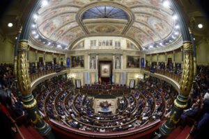Vista del hemiciclo del Congreso de los Diputados, en una imagen de archivo. EFE/Mariscal POOL
