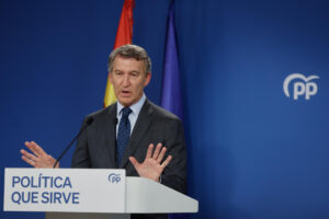 Imagen de archivo del presidente del PP, Alberto Nuñez Feijóo. EFE/Sergio Perez