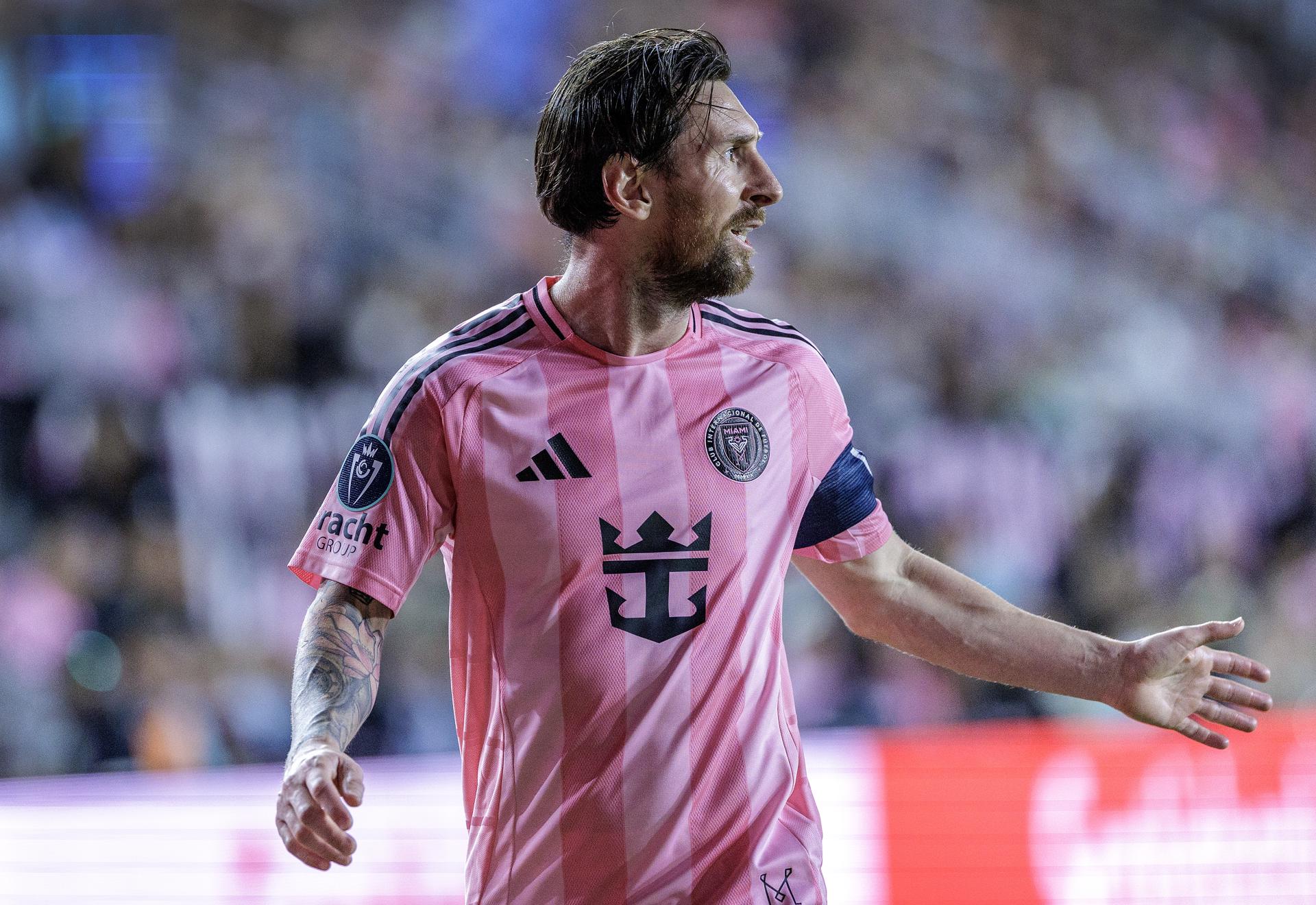 Lionel Messi, durante un partido con el Inter Miami. EFE/EPA/CRISTOBAL HERRERA-ULASHKEVICH