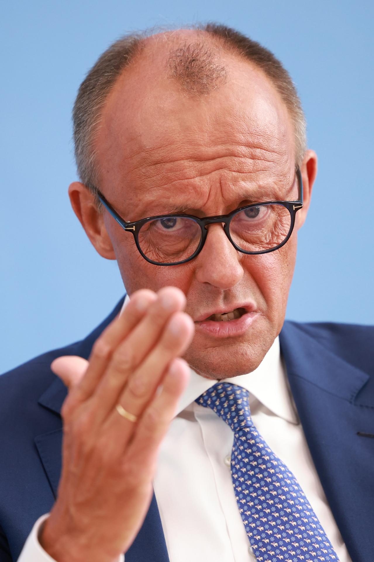 Imagen de archivo del canciller alemán, Friedrich Merz. (Alemania) EFE/EPA/CLEMENS BILAN
