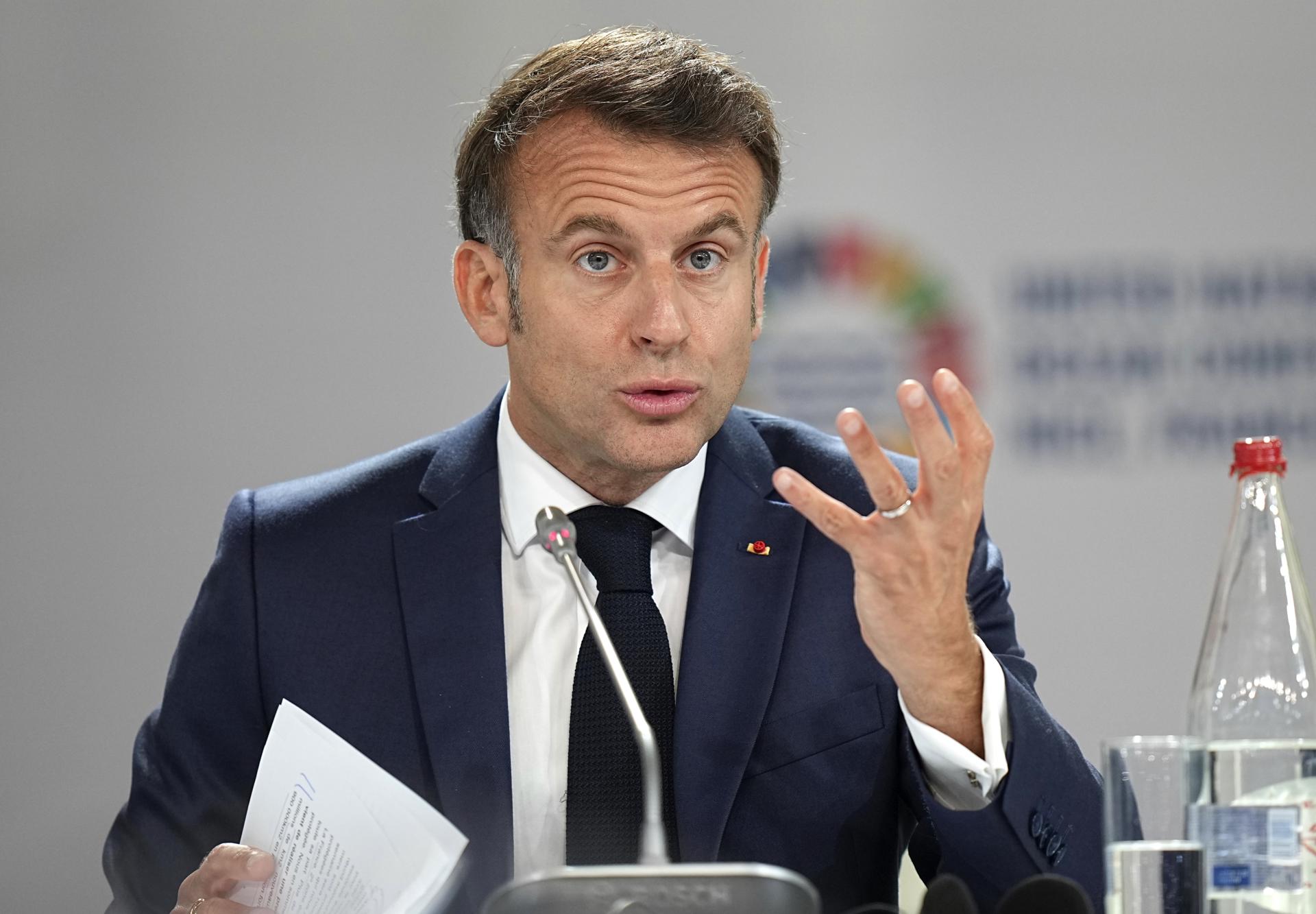 El presidente francés, Emmanuel Macron. EFE/EPA/LAURENT CIPRIANI / POOL MAXPPP OUT