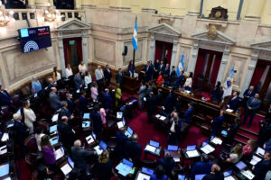 Fotografía de archivo de una vista general de la sesión de debate en el Senado. EFE/ Matías Martin Campaya