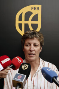 La presidenta de la Federación Española de Baloncesto (FEB), Elisa Aguilar, en foto de archivo de Sergio Pérez. EFE